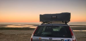 Vroom Big sunset at the beach